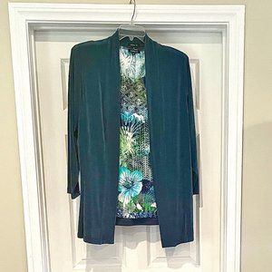 Vikki Vi Classic Kimono Jacket with Jersey Shell